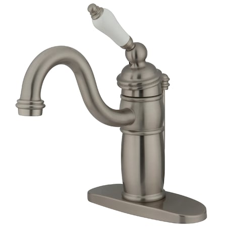 Kingston Brass Victorian Bathroom Faucet W/ Pop-Up Drain, Brushed Nickel KB1408PL